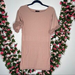 Apostrophe Womens Pink Tunic Mini Dress Medium